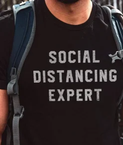 Shirts>Nayked Apparel Men'S Ridiculously Soft 100% Cotton Graphic Tee | Social Distancing Expert