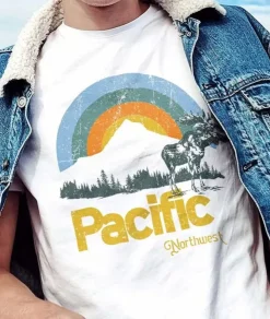 Shirts>Nayked Apparel Men'S Ridiculously Soft Midweight Graphic Tee | Pacific Northwest