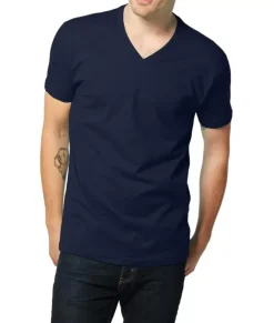 Shirts>Nayked Apparel Men'S Ridiculously Soft Short Sleeve V-Neck 100% Cotton Shirt