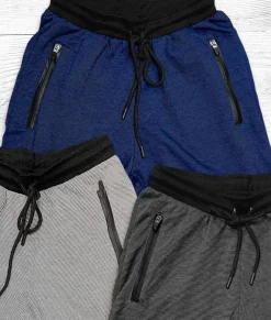 Workout Wear>Nayked Apparel Men'S Soft Striped Fleece Shorts/Discontinued